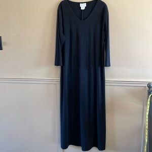 Black long sleeve maxi dress. Size medium